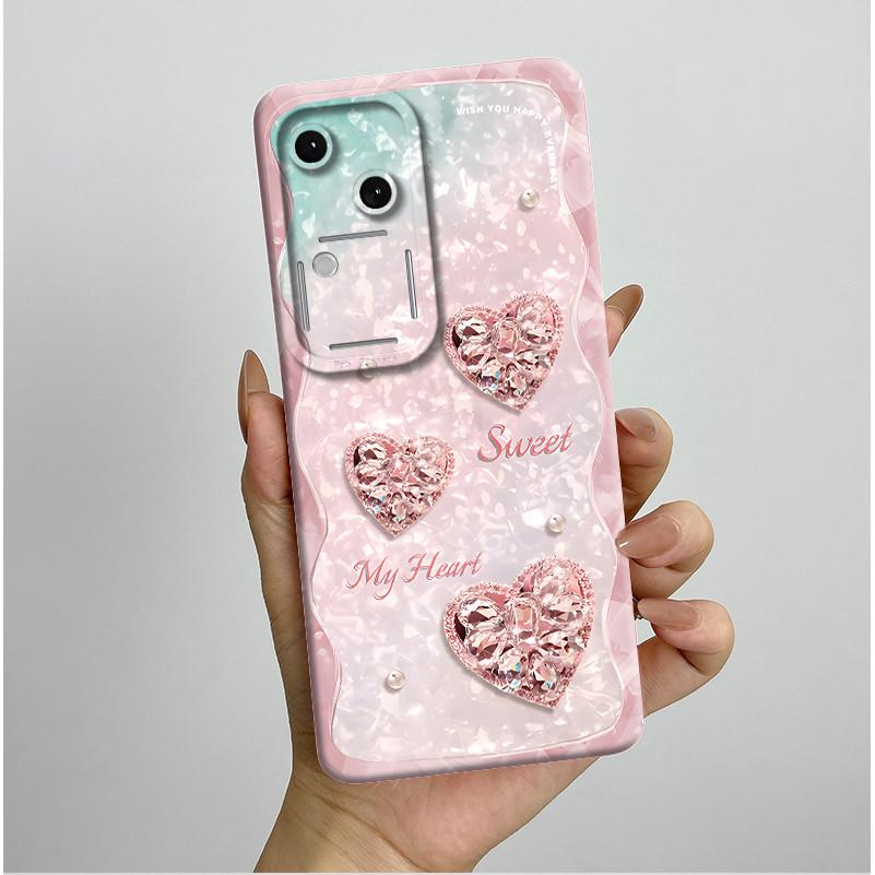 For Vivo V30 V2318 Casing Liquid Soft Silicone Aesthetic Luxury Cover Full Protective Shell For Vivo V 30 V30 Pro 5G Phone Case