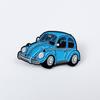 Retro Cartoon Beetle Car Brooch: Gold Drip Oil Badge for Bags & Clothing Accessories