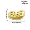 6/12pcs Big/Small Hole Star Heart Pea Real Gold Plated PVD No Fade Stainless Steel Beads For Jewelry Making Supplies Spacer Bead