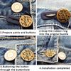 5PCS Metal Button Extender For Pants Jeans Free Sewing Adjustable Retractable Waist Extenders Button Waistband Expander