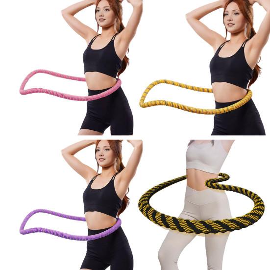 Soft Spring Fitness Hoop for Adults Waist-friendly Design Portable Slimming Exercise Equipment Silent Full-Body Training