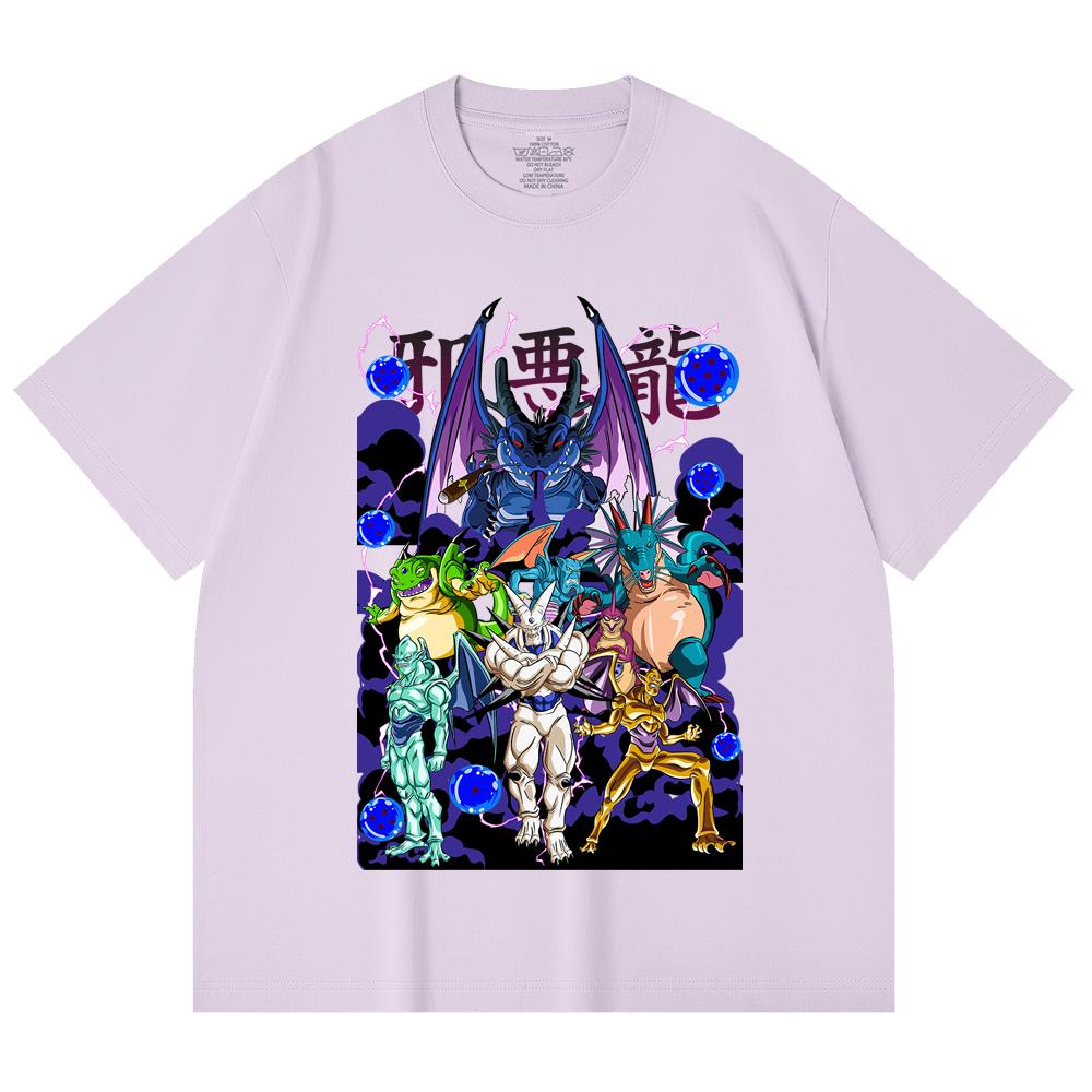 230 Gsm 100% Cotton Dragon Ball V38 Dragons Print Unisex Heavy Cotton T Shirt