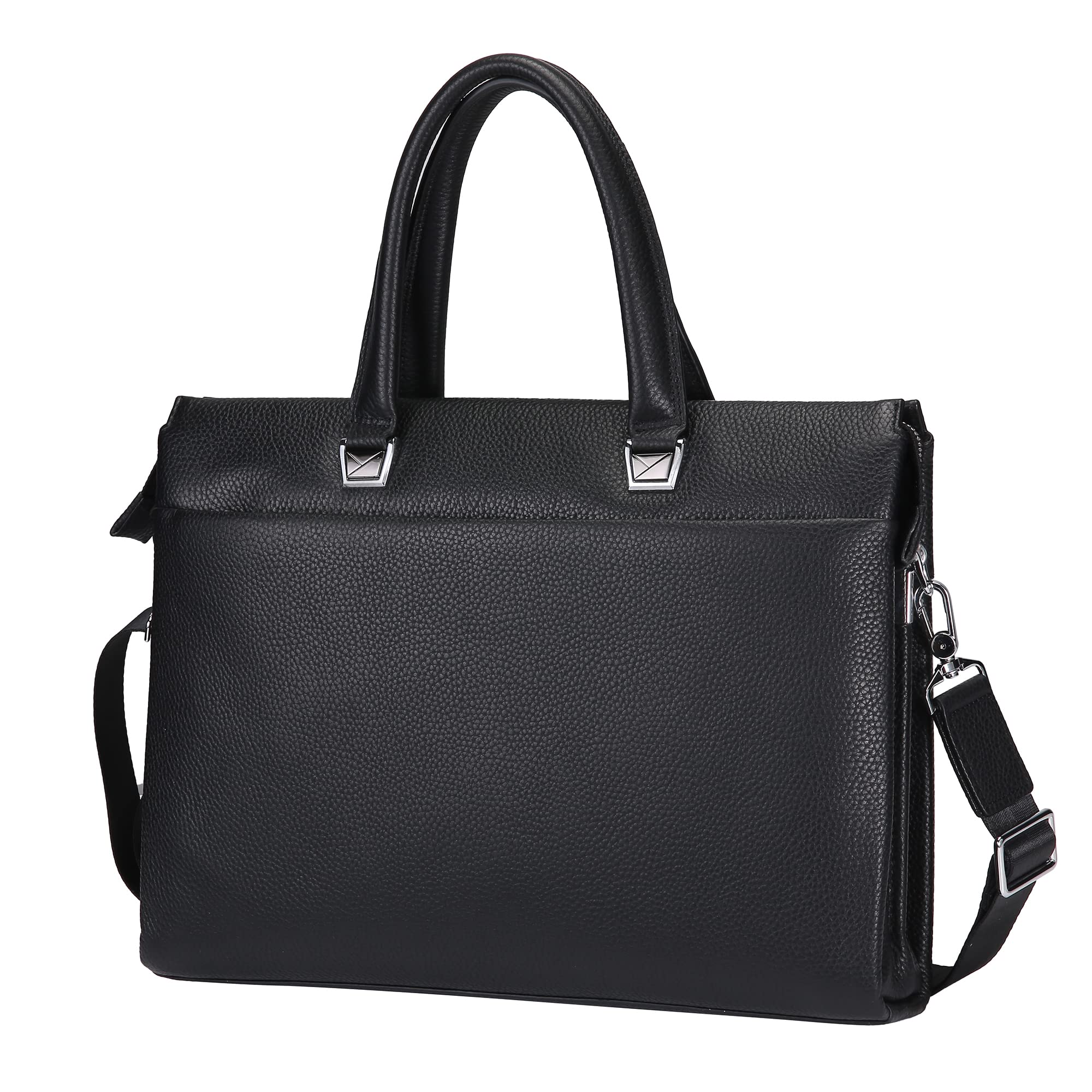 

Деловой портфель Balidiya из натуральной кожи, сумка для ноутбука 14 дюймов, женский и мужской, большой вместимости, водонепроницаемый, наплечная сумка для поиска работы,