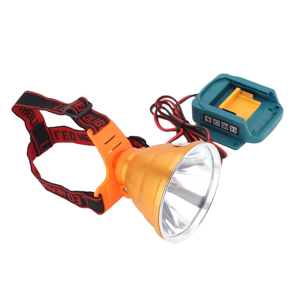 LED Headlamp Fit for BL1840 Battery Super Bright Spotlight Headlight 500W for Garden Outdoor Camping Fishing