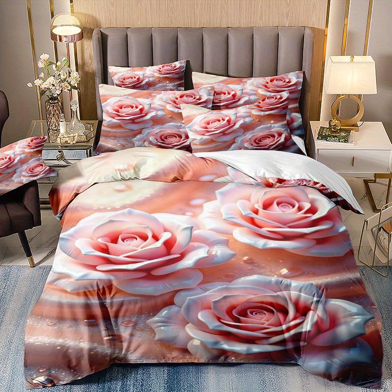 

Набір постільної білизни з 3 предметів з 3D-принтом, набір чохла для пухової ковдри, 1 чохол для пухової ковдри, 2 наволочки без наповнювача, надм який Duvet Cover Set&EU Single(135x200cm)