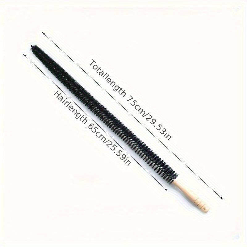 

Multifunctional Pipeline Brush for Washing Machine, Flexible Long Bristle Cleaning Brush with Reusable Wooden Handle