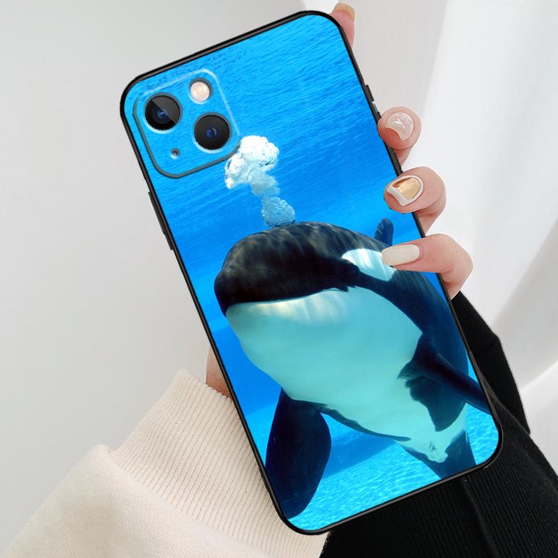 Killer Whale Orca Phone Case For iPhone 17 Pro Max 14 13 12 11 15 16 Pro Max mini 15 16 Plus 16e 17 Air Cover