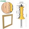 1Pc Mitered Drawer Front Molding Router Bit Door Handrail Line Tenon Cutter For Wood Tools - 8mm 12mm 1/2inch Shank