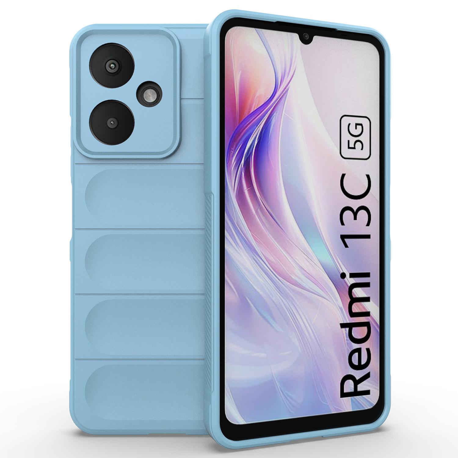 

For Xiaomi Redmi 13C 5G/13R 5G/Poco M6 5G TPU Case Anti-Scratch Mobile Phone Cover Baby Blue