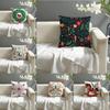 Classic Snowflake Animal Print Pillow Case Cotton Linen Fabric Square Zipper Pillowcase Home Decorative Living Room