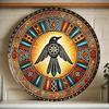 Vintage Round Metal Totem Sign 20x20cm Retro Waterproof Aluminum Wall Decor for Home Club