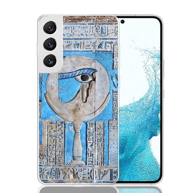 Egypt Nefertiti Anubis Ankh Pharaoh Phone Case For Samsung Galaxy S26 S25 Edge S24 S23 FE S22 Ultra S21 Plus S20 + Fundas Cover
