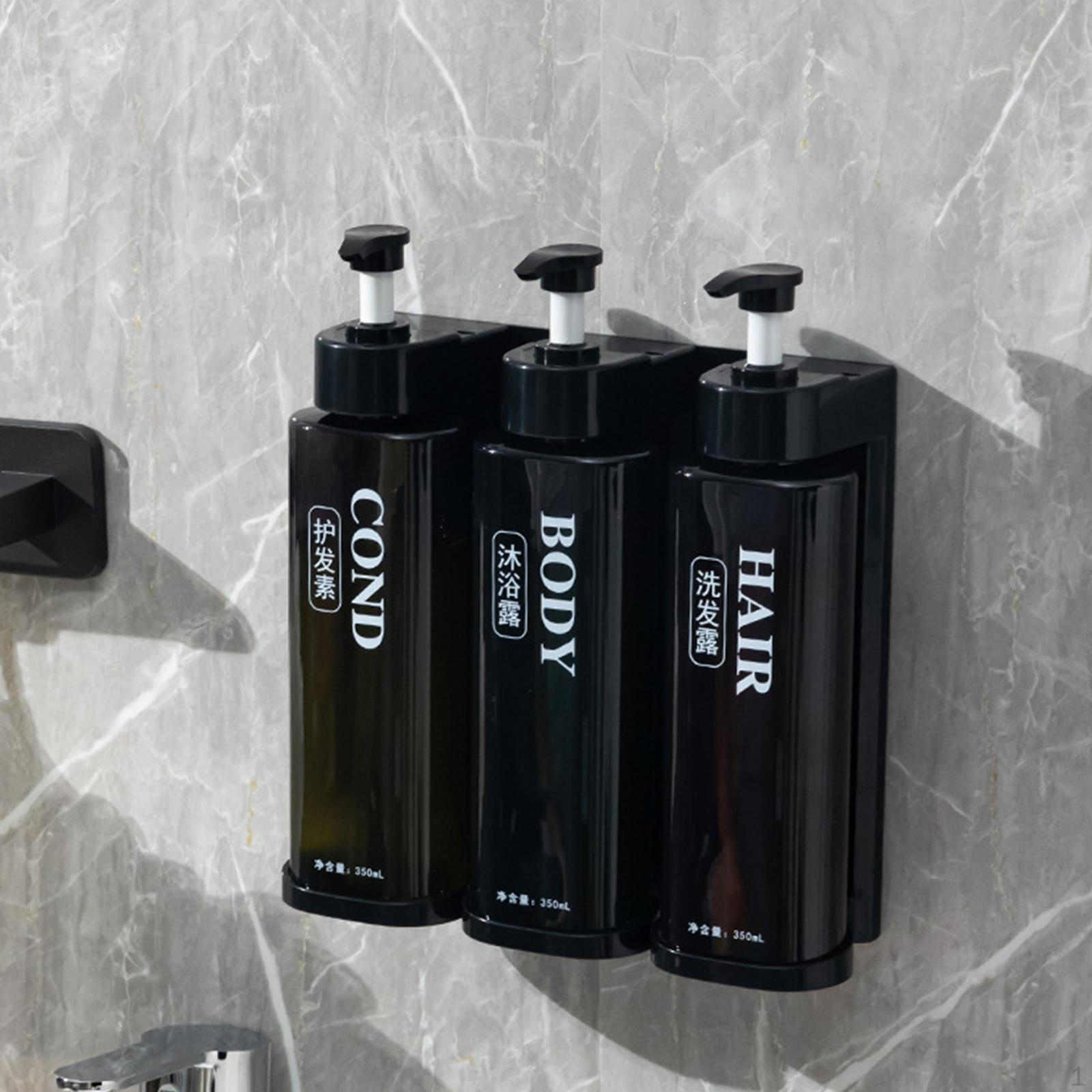 

Пустой флакон с насосом, дозатор шампуня, универсальное мыло и кондиционер 3 head dark brown