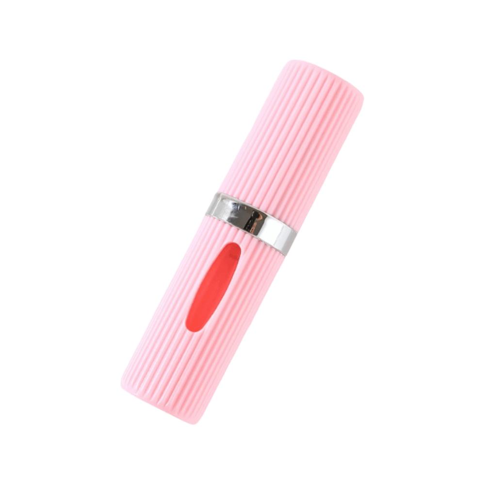 

8ml Mini Perfume Bottle Rotating Bottom Empty Cosmetic Containers New Perfume Sub-Bottle Travel рожевий