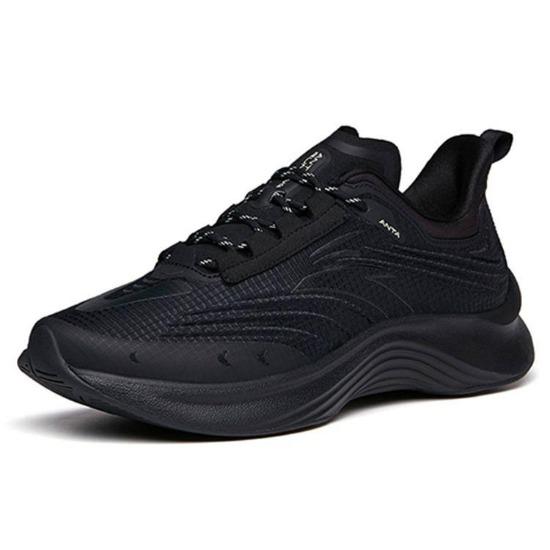 Anta Kante Trendig Bequem Niedrige Laufschuhe Herren Sneaker Schwarz 912135588-4