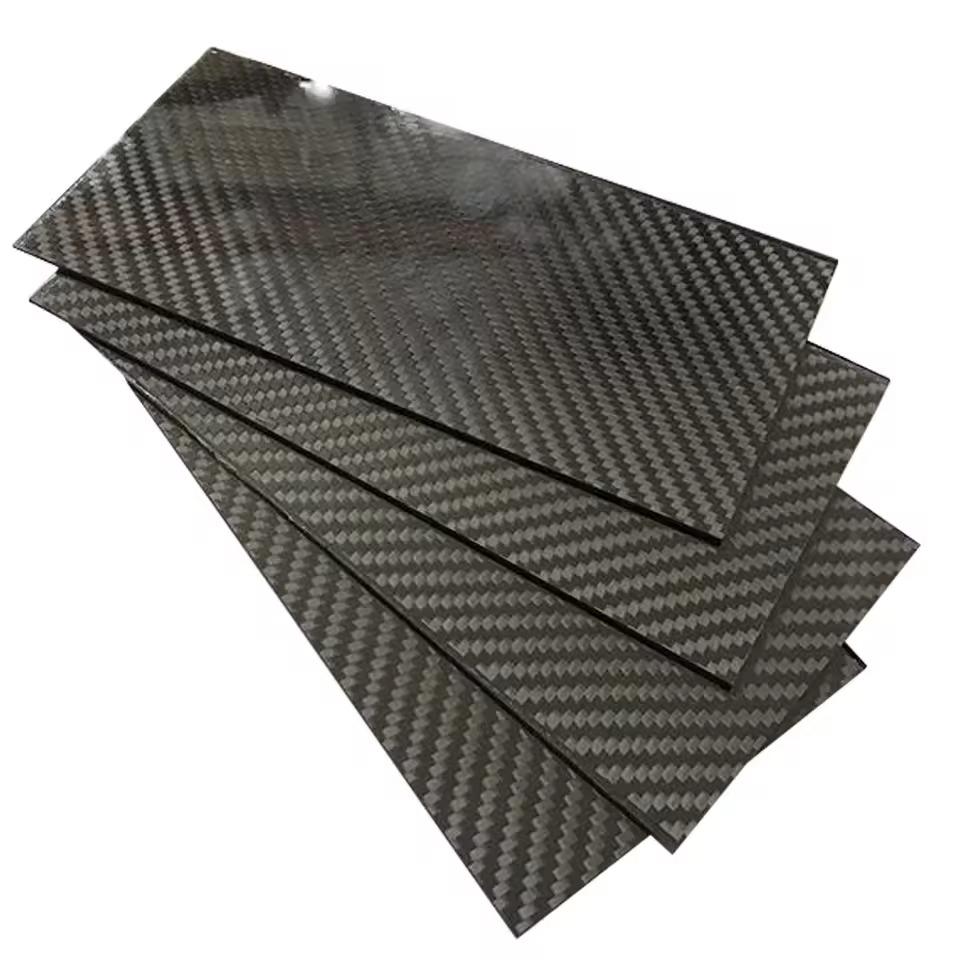 Stable Performance 3K Twill Matte Panel For Carbon Rod Fabrication Premium Grade Lightweight Carbon Fiber Plate Craft Accessory 500X500mm, 3K thickness of 1mm