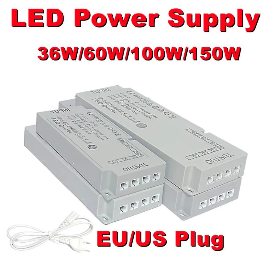 36W-150W Switching Power Supply Transformers EU/US Plug AC220V To DC12V/24V Home Lighting Cabinets Wardrobes Light Strip Dimming