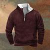 Vår og høst menns stående krage genser er utendørs uformelle gensere topper