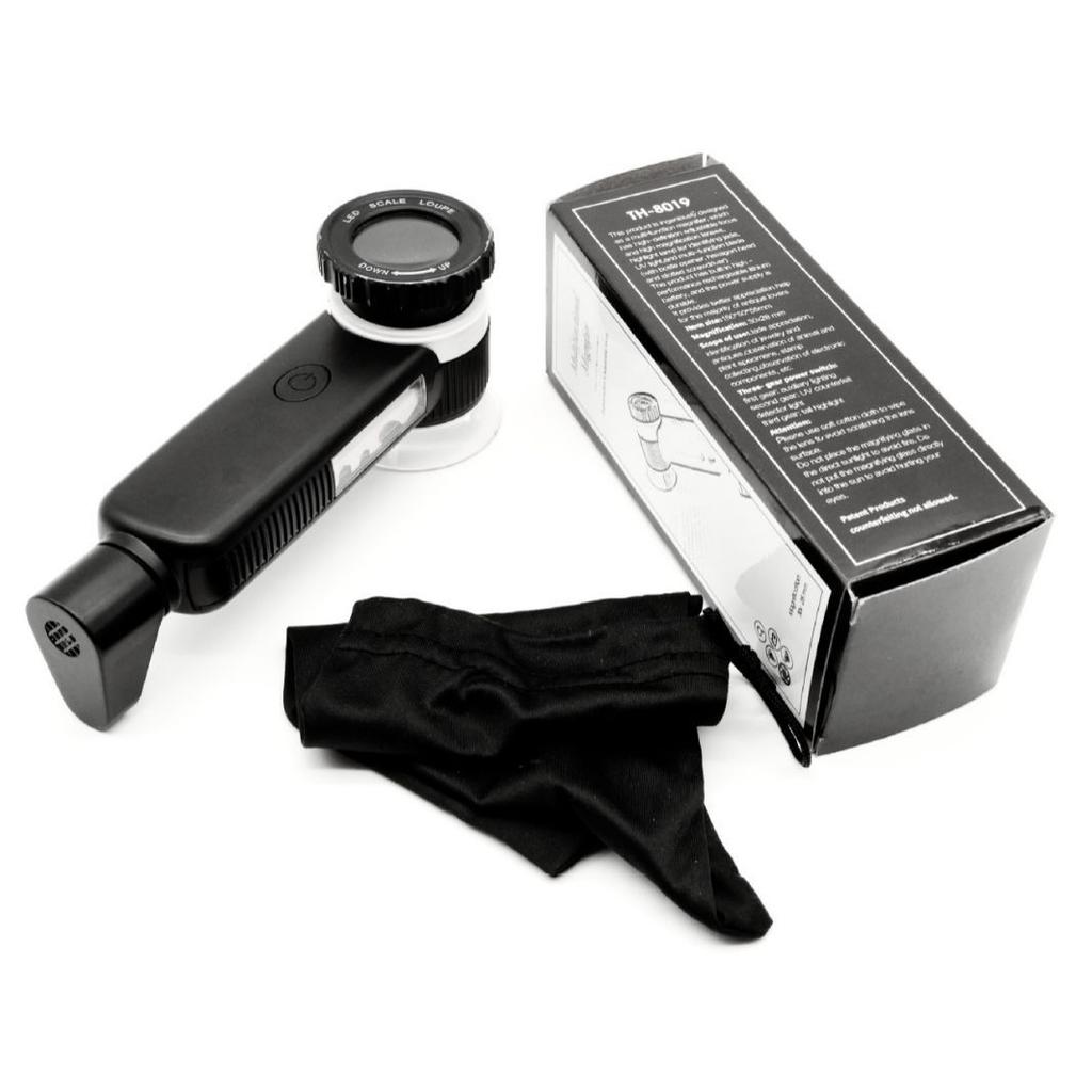 Magnifier Handheld Rechargeable Magnifying Glass Led Uv Handheld Magnifier Illuminated Illuminated Jewelers Loupe For Coin