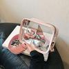 Stylish Urban Chic Transparent Square Shoulder Bag Soft Pvc Jelly Bag