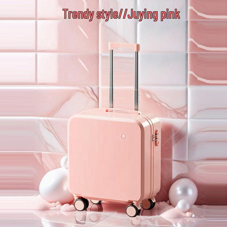 18" Carry-on Travel Suitcase with Universal Wheels and Lock, Sturdy Trolley Case for Students, 20" Version Available