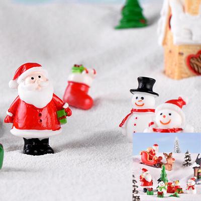 2pcs 1:12 Snowman Button+Green Gloves Christmas Dollhouse Home Miniature Decor