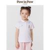 PawinPaw Girls' Cartoon Bear Polo T-Shirt