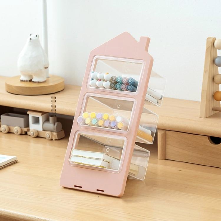 Multifunctional Pen Holder for Student Slanted Pencil Holder Brush Holder Pen Storage Organisers Pencil Storage Box