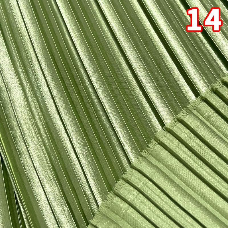 Pleated Satin Fabric By Meter for Needlework Dress Skirt Costume Clothes Diy Sewing Cloth Soft Glossy Smooth Plain White Pink