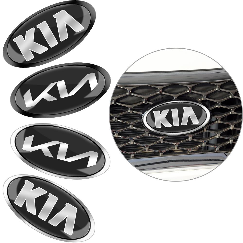 SWIR7 Car Styling Front Hood Emblem Rear Trunk Badge Sticker Modified Parts For KIA KN Pegas Sorento Soul Cerato Sportage Optima Niro