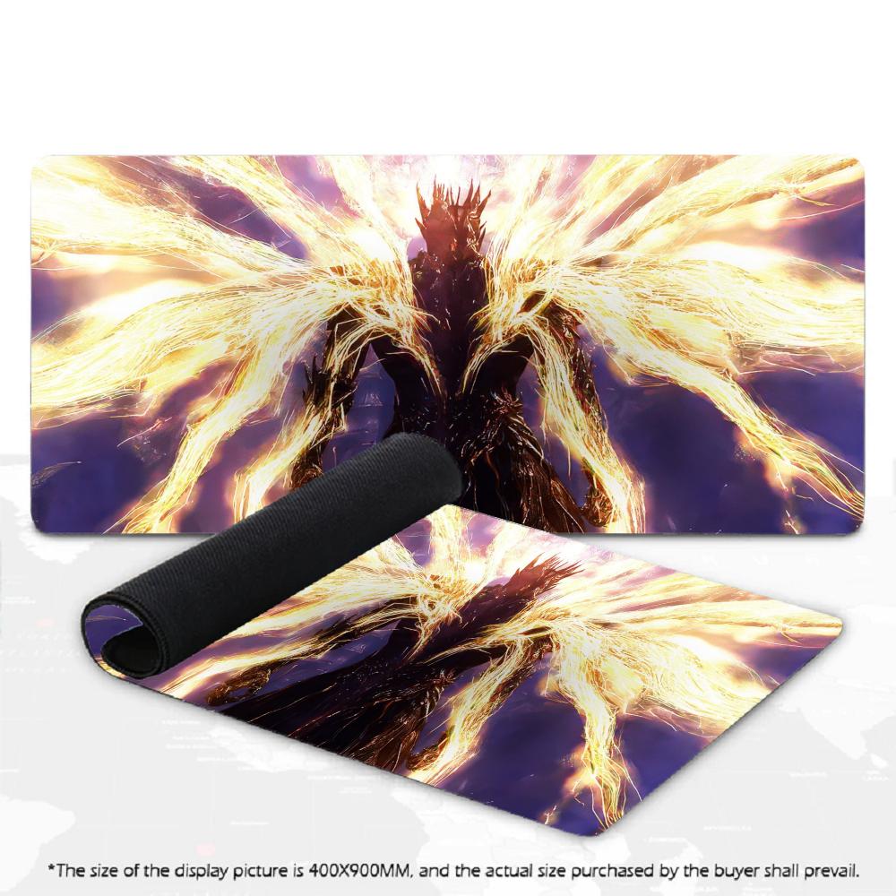 Mecha Robot Warrior Mouse Pad XXL Ink Brush Art Style Non‑Slip Rubber Deskmat Pc Game Keyboard Mats Large Computer Mouse Mat
