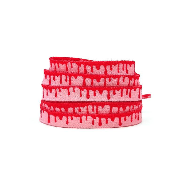 Ice Cream Shoelaces for Sneakers Mandarin Duck Powder Green Shoe Laces Flowing Shoelace Colorful Flower Ins Shoes Strings