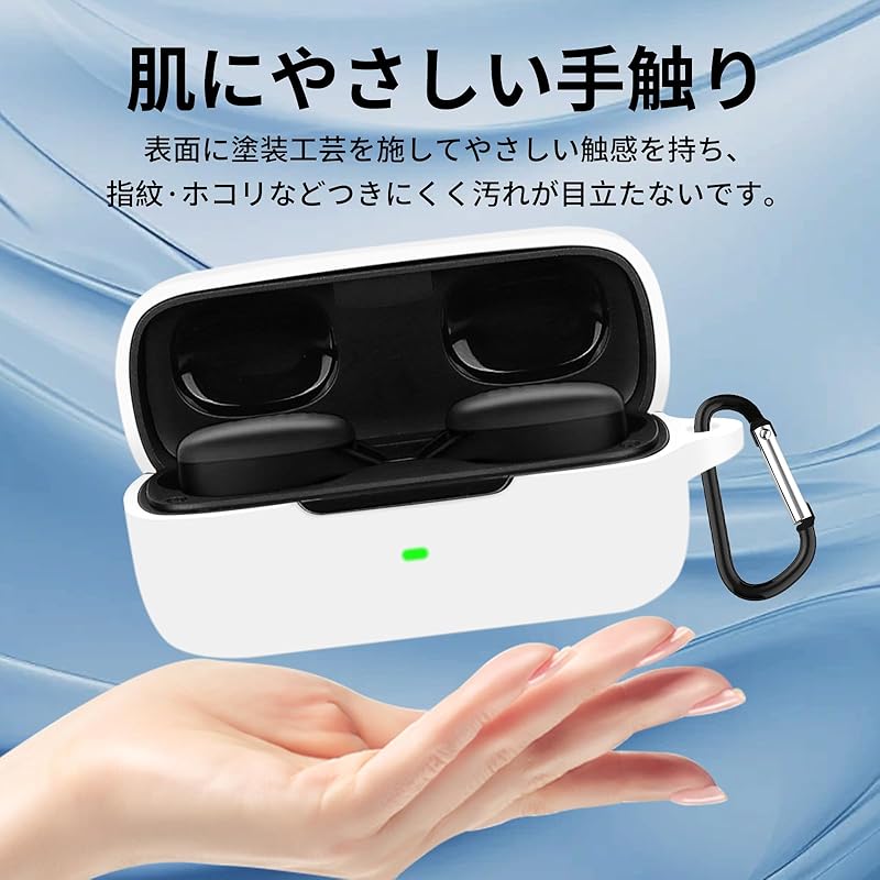 ANYOI correspondence EarFun Free Pro 3 Special case lightweight silicon case Scratch prevention Earthquake protection dustproof Shockproof Anti-drop