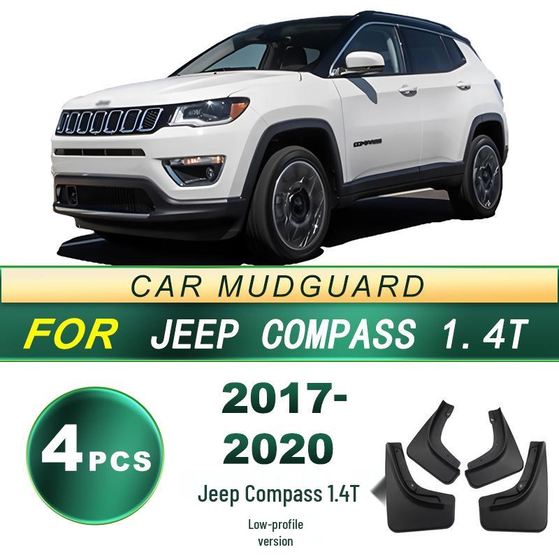 Jeep Compass (2017-2020) 1.4T Low Trim Tire Mudguard Set - Soft Rubber Mud Flaps