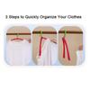 10Pcs Anti-Slip Folding Clothes Hangers Rotatable Clothes Holders Clothes Drying Rack  Wardrobe