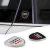 3D Metal Car Body Fender Emblem Shield Stickers Decor Auto Accessories For A1 A2 A3 A4 A5 A6 A7 A8 Q1 Q2 Q3 Q4 Q5 Q6 Q7 Q8 B5 B6 B7 B8 C5