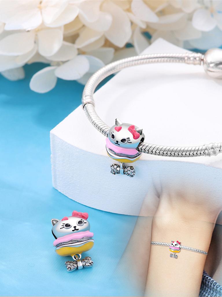 Charms Platacat Burger Beads Fit Originalbracelets Charms For Women Jewelry Diy Making Gifts