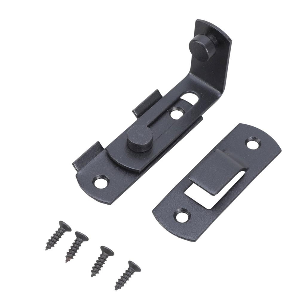 90 Degree Door Latches Sturdy Stainless Steel Finish Accessory for Secure Sliding Door Window Fence and Pet Door