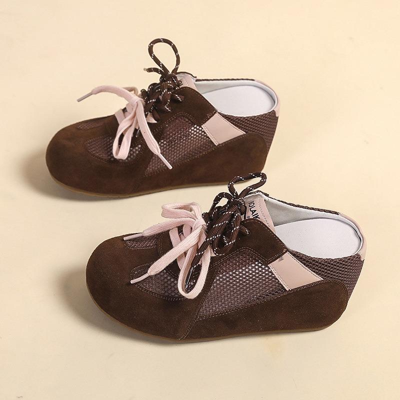 Thick-soled Cover-up Shoes Women's Shoes Half Slippers New Height-increasing Beach Casual Sandals