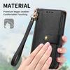 For Honor X5c Plus 4G Case RFID Blocking Zipper Pocket Leather Wallet Phone Cover with Strap