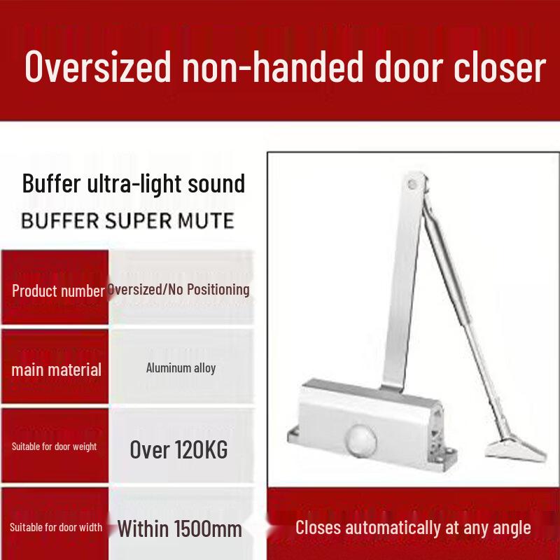 Heavy-Duty Automatic Hydraulic Door Closer