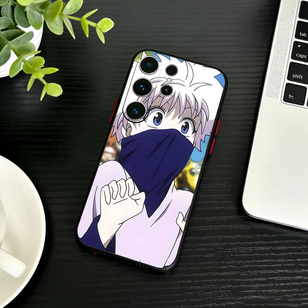 D-Killua Zoldyck H-Hunter X Hunter Phone Case For Samsung S26,S25,S24,S23,S22,S21,S20,Ultra,Plus,FE Black Soft Cover
