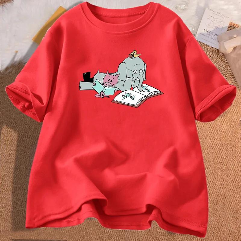 

Read More Book Tshirt Women Men Funny Piggie Elephant Pigeons T Shirt Casual Round Neck Basic Womens Tshirts Clothing S