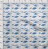 oneOone Tessuto Cotone Elastan Blu Grigio Geometrico & Mandala Acquerello Tessuto Per Cucito Tessuto Stampato Per Artigianato Al Metro 40 Pollici