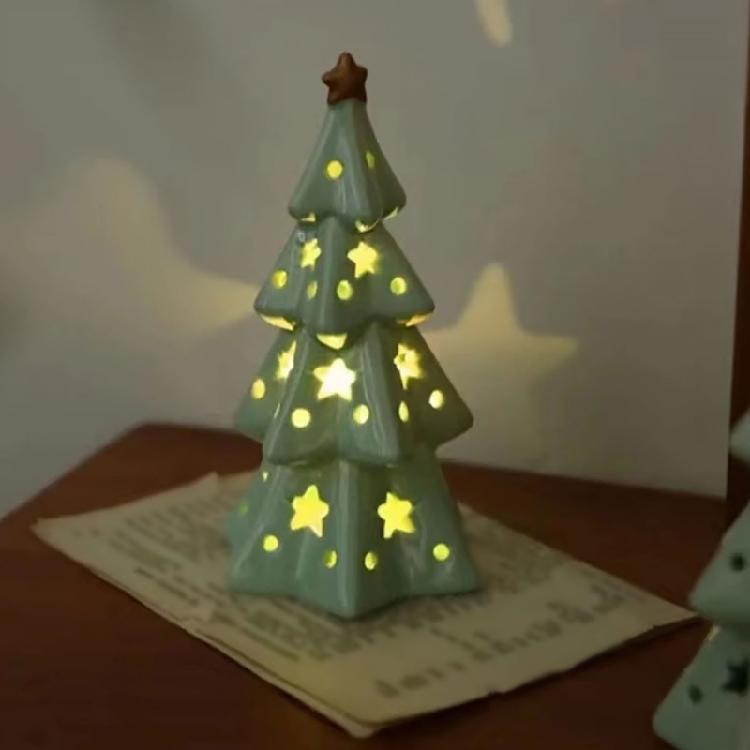 Ceramic Star Christmas Tree Ornament Unique Ceramic Star Christmas Tree Decoration Smooth and Durable Home Ornament