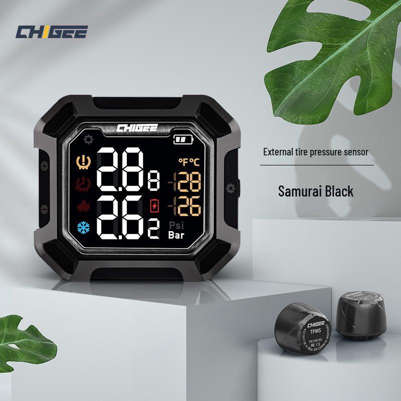 

CHIGEE G3 Motorcycle Tire Pressure Monitor: Wireless, Built-in for Electric Vehicles