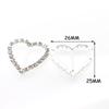 10Pcs/Lot26 * 25MM Love Diamonds DIY Chest Pin Girl's Coat Coat Coat Silk Scarf Button Fashion Versatile Boutique Accessories