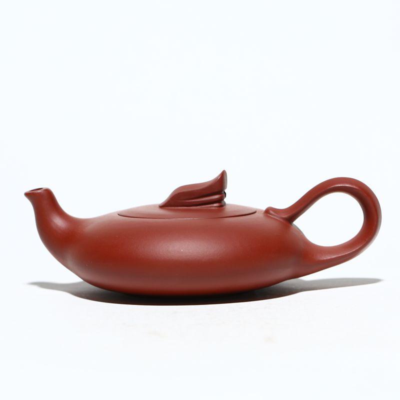 Handmade Yixing Zisha Da Hong Pao Teapot, Yi Fan Feng Shun Gongfu Tea Set - Perfect for Gifts & Home Use Diameter: 16.3cm, Opening: 5.6cm, Height: 5.4cm
