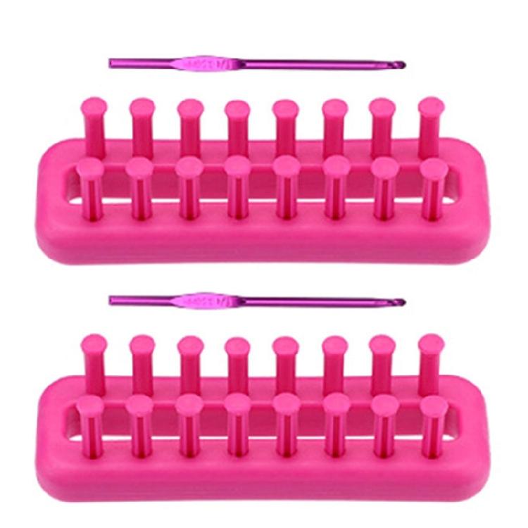 1 or 2 Set Knitting Tool Round Rectangular Knitted Loomed Set Knitting Frame For DIY Hat Scarves Easy Crafting Solution