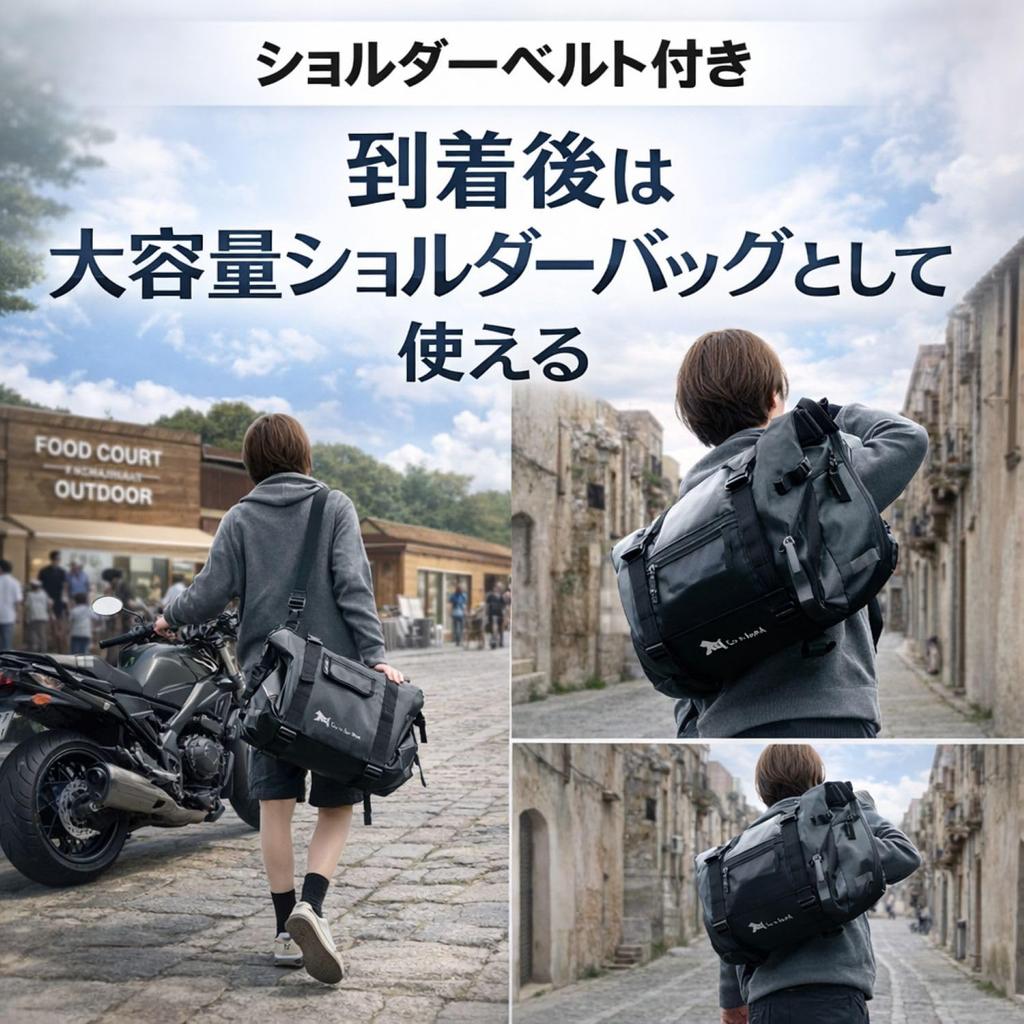 Waterproof Motorcycle Side Left and Right with Bottom Reinforcement 60L Waterproof Engine Guard Motorcycle Side Shoulder with Large Capacity
